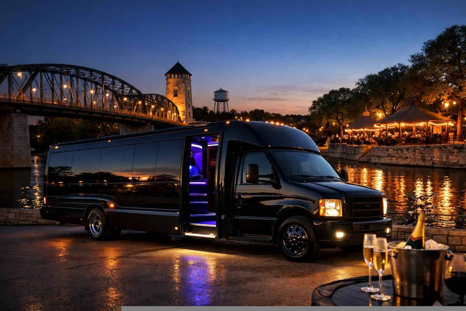 Black Party Bus Rental Near Me New Braunfels TX
