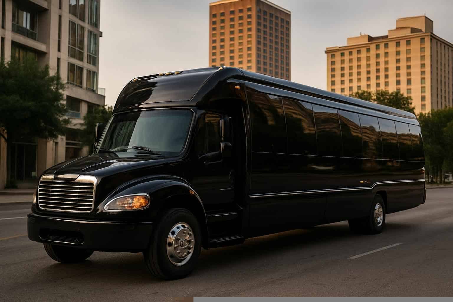 Black Party Bus Rental Prices in San Antonio TX