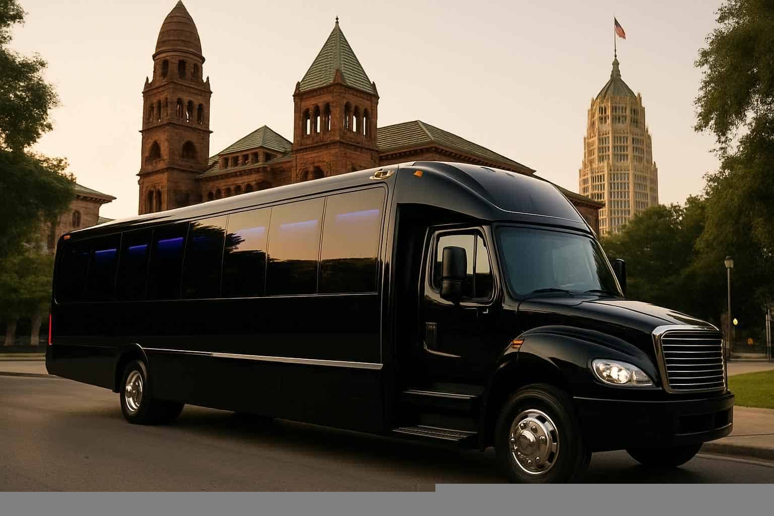 Black Party Bus Rental Services in San Antonio Texas