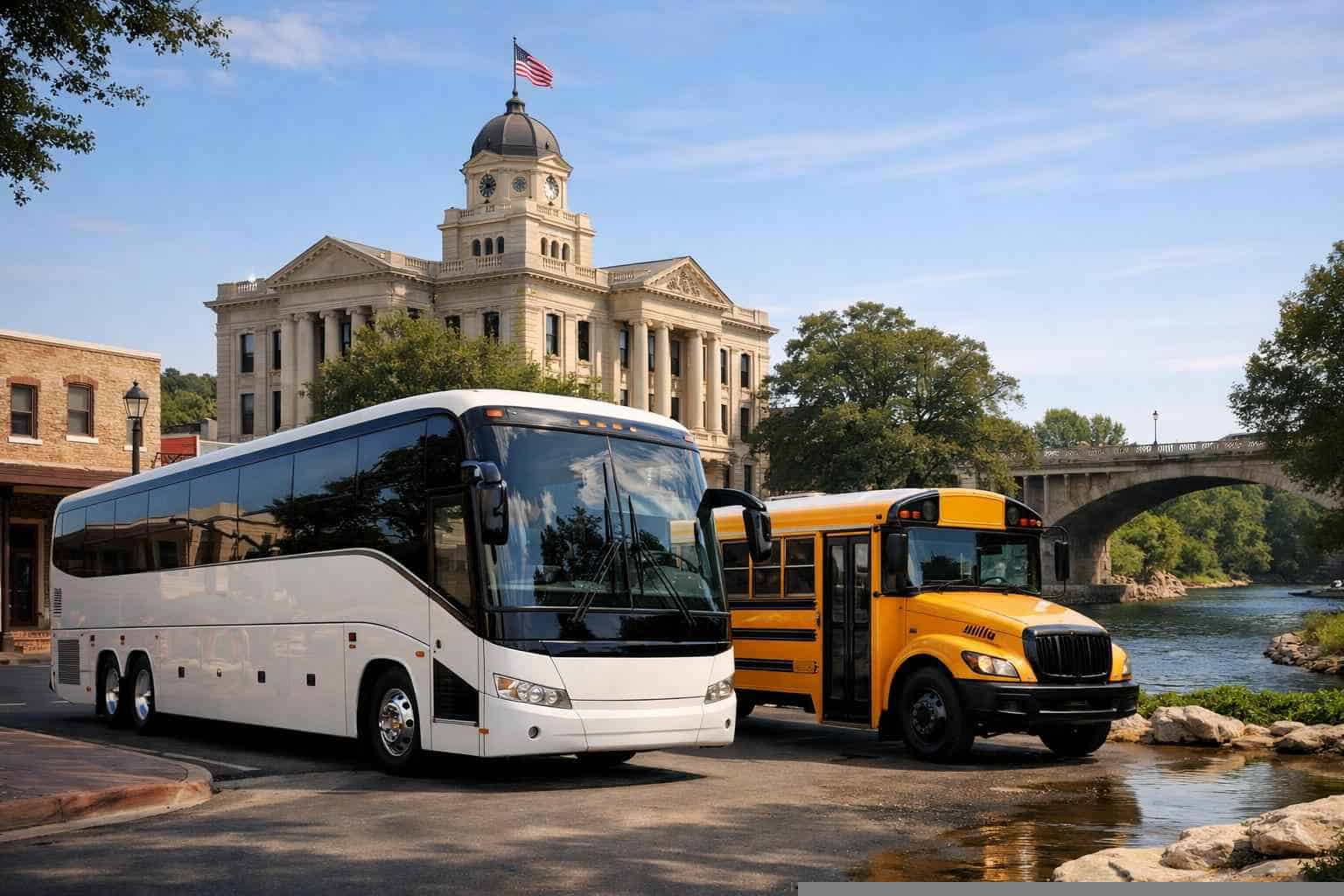 Buses in New Braunfels Texas
