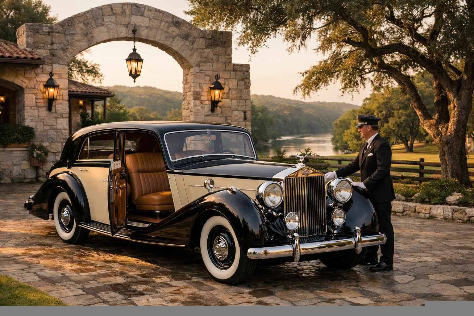 Luxury Antique Vehicle Rental with Driver in New Braunfels Texas