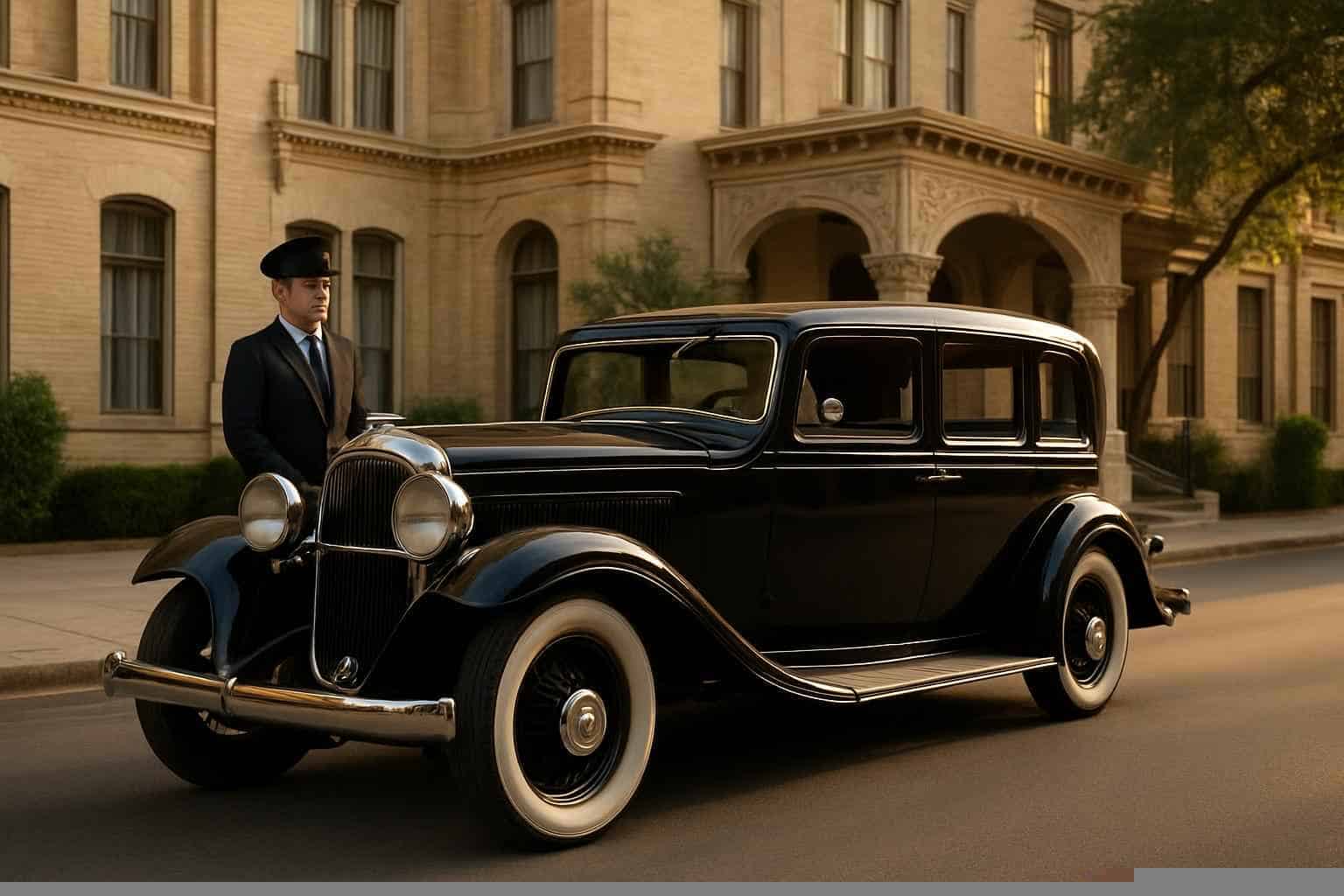 Luxury Antique Vehicle Rental with Driver in San Antonio Texas