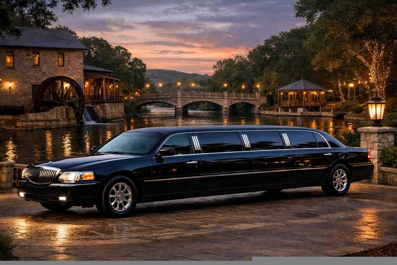 Luxury Black Limo Rental in New Braunfels Texas