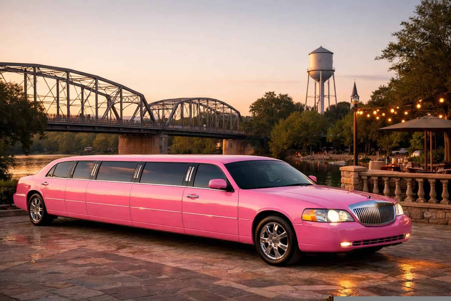 Luxury Pink Limo Rental in New Braunfels Texas