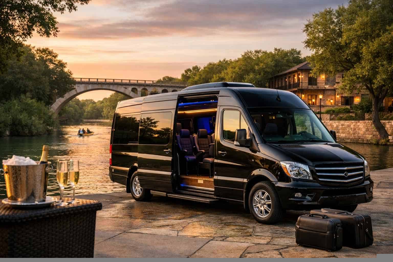 Luxury Shuttle Bus Rental in New Braunfels Texas