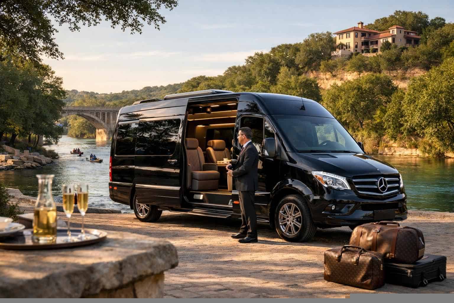 Luxury Sprinter Van Rental with Driver in New Braunfels Texas