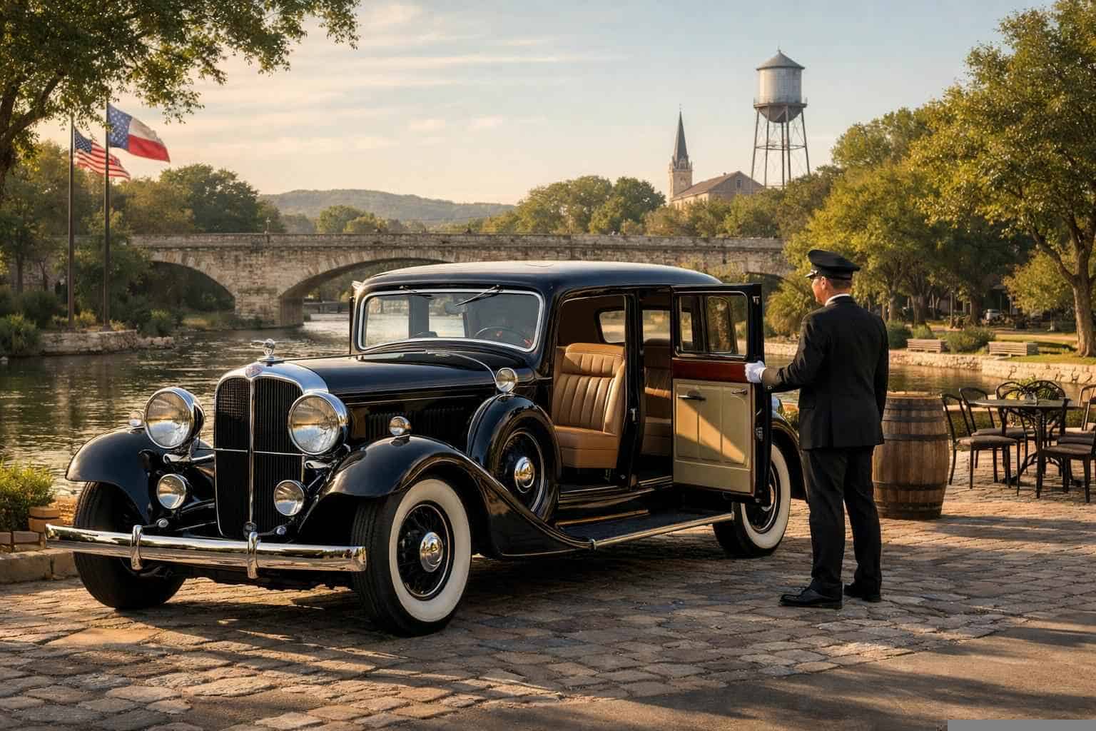 New Braunfels Texas Antique Vehicle Rental with Driver