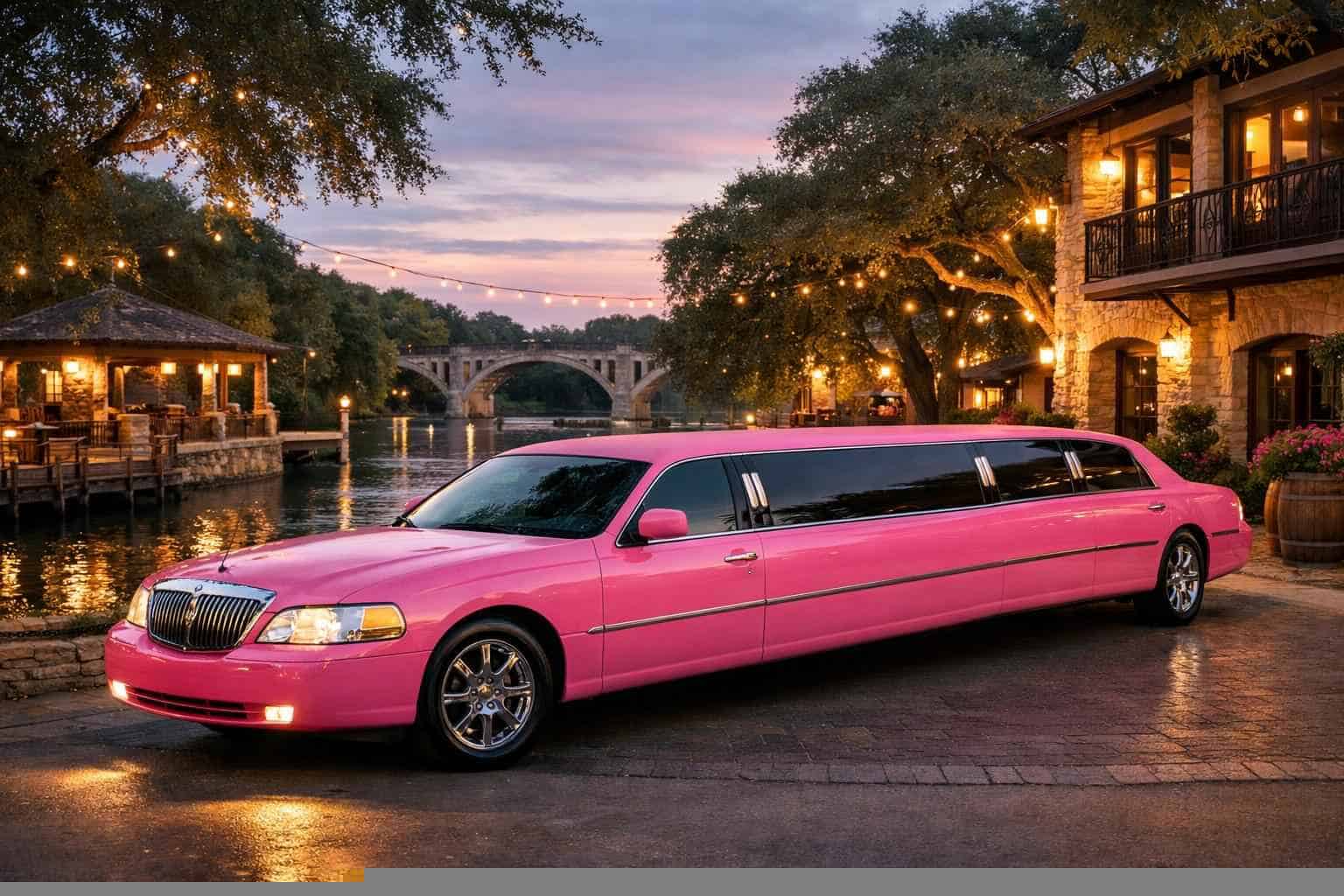 New Braunfels Texas Pink Limo Rental