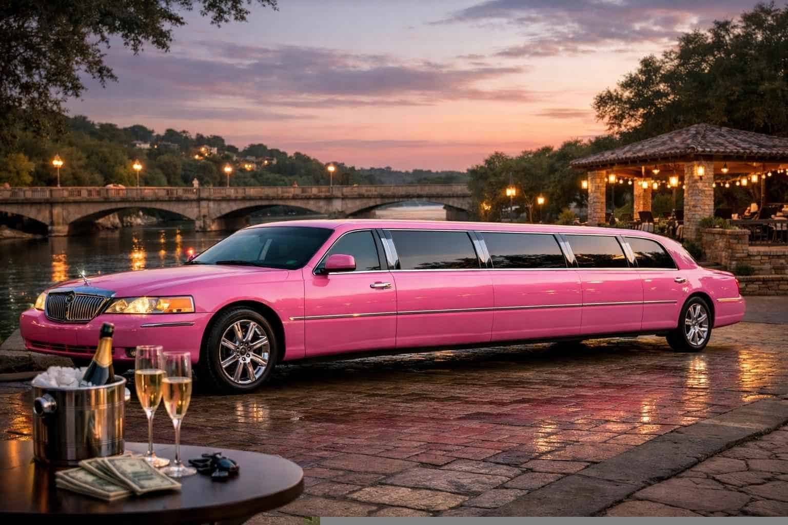 Pink Limo Rental Prices in New Braunfels TX
