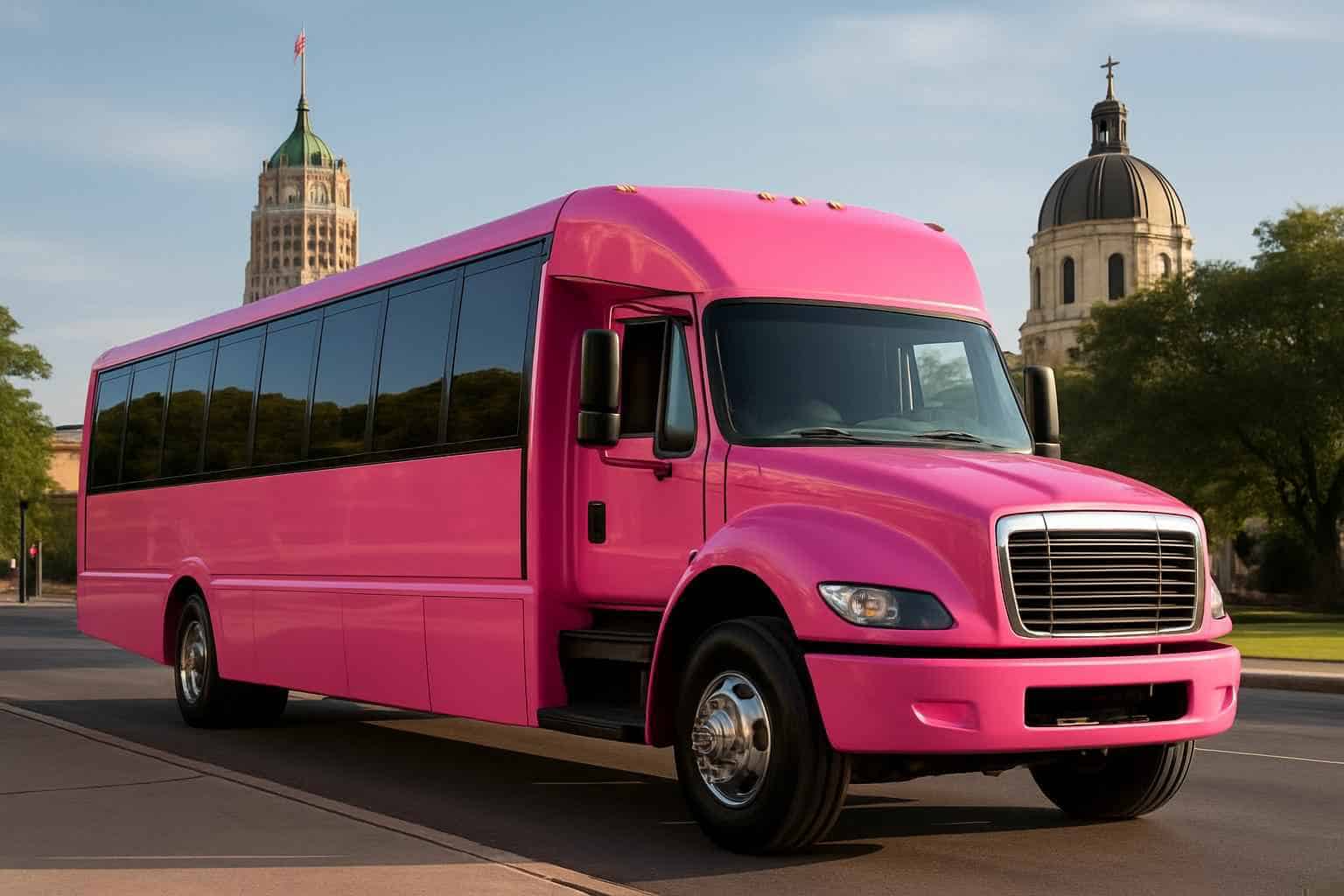 Pink Party Bus Rental Services in San Antonio Texas