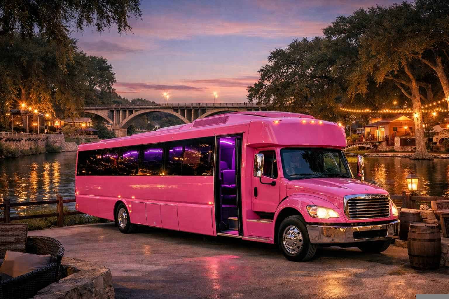 Pink Party Bus Service New Braunfels TX