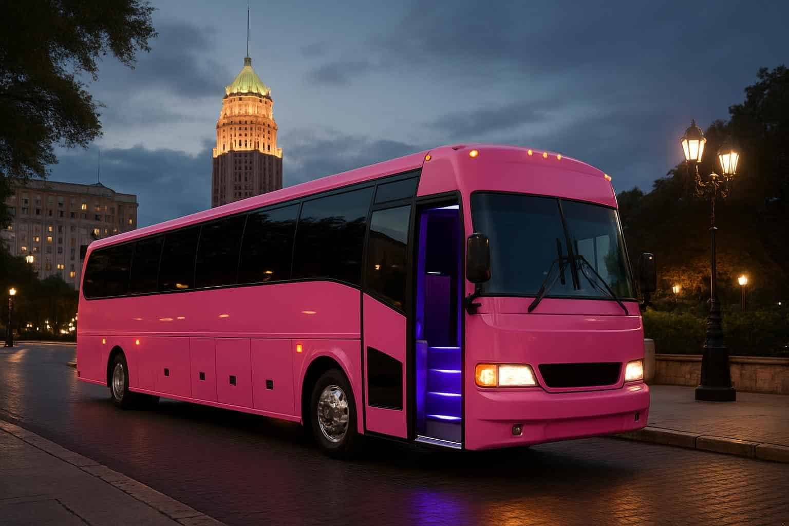 Pink Party Buses in San Antonio Texas