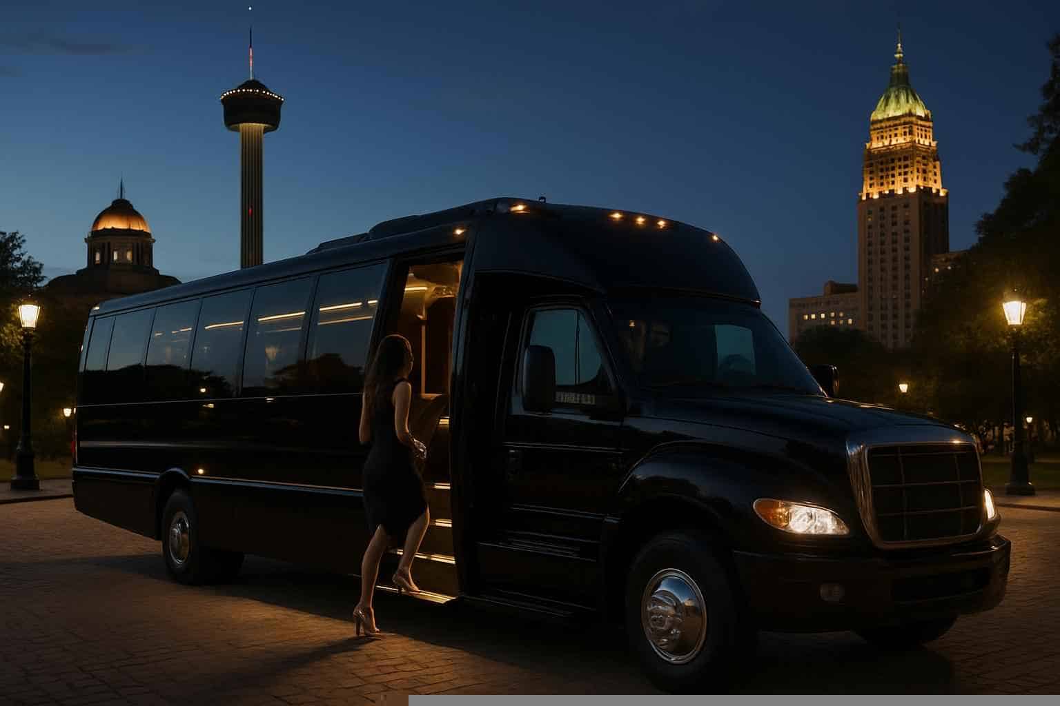 San Antonio Texas Black Party Bus Rental