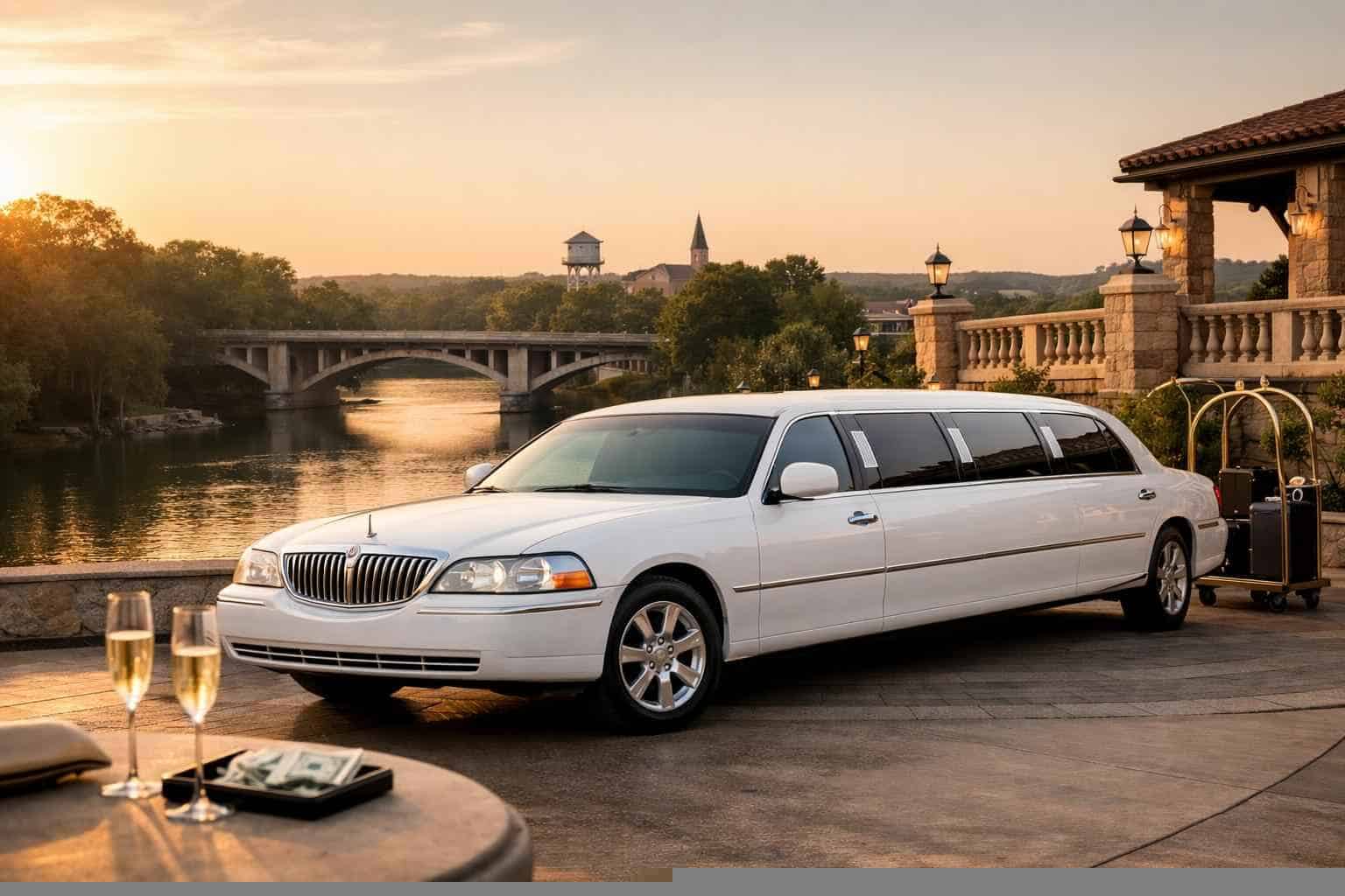 White Limo Rental Prices in New Braunfels TX