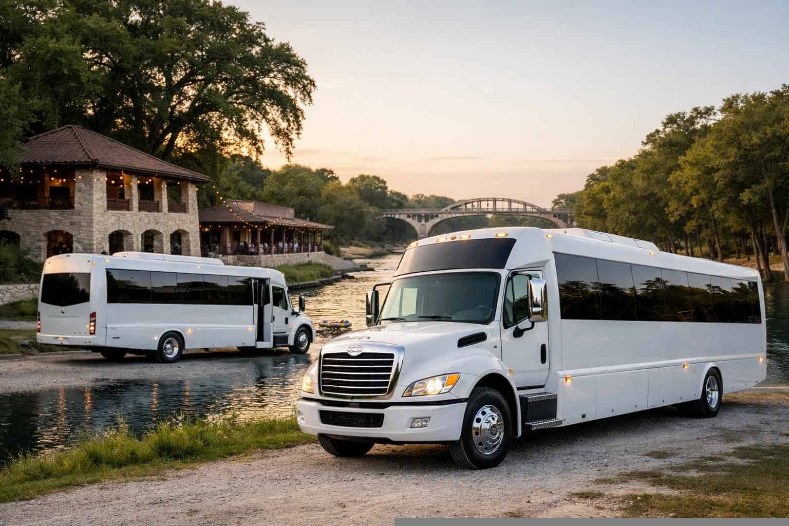 White Party Buses in New Braunfels Texas