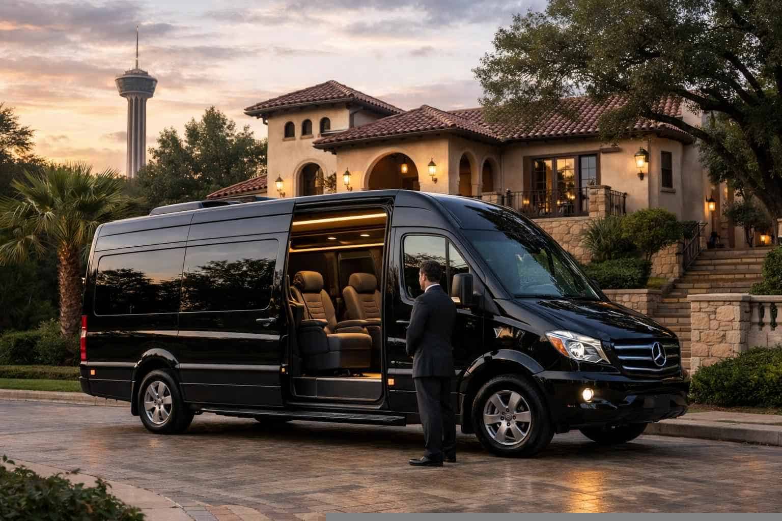 Alamo Heights Texas Passenger Van with Driver