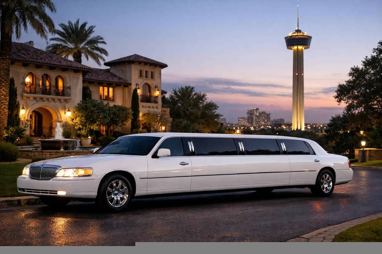 Alamo Heights Texas White Limo Rental