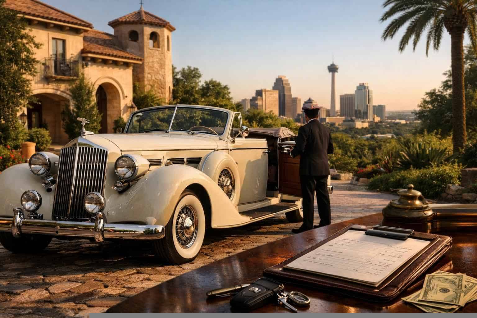 Antique Vehicle Rental with Driver Prices in Alamo Heights TX