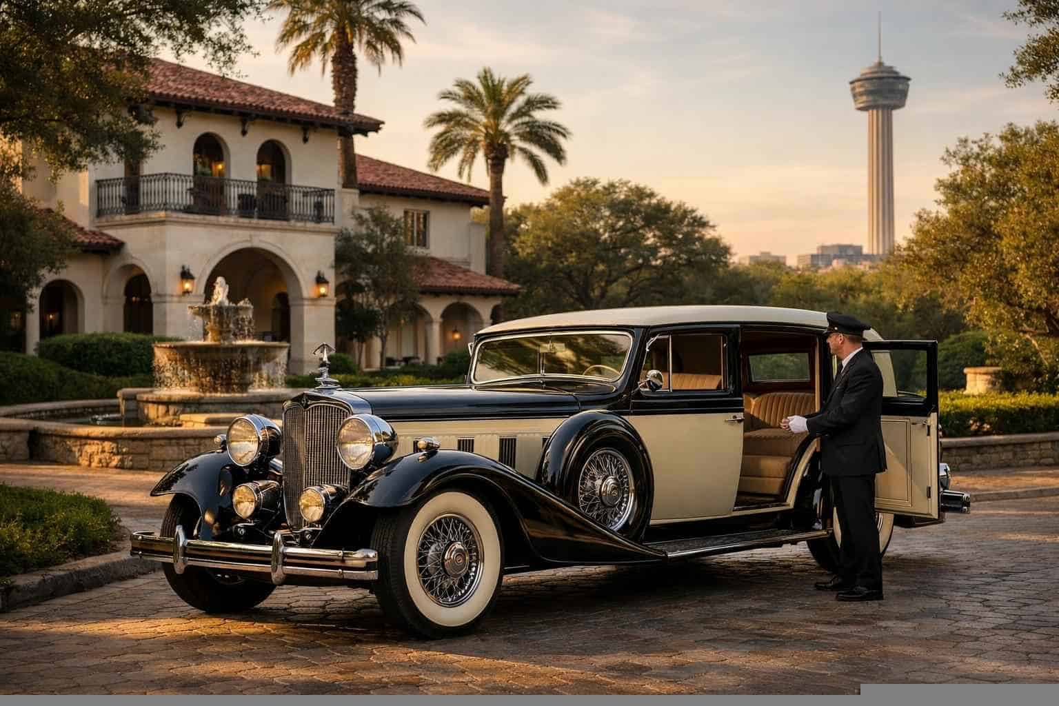 Antique Vehicle Rental with Driver Services in Alamo Heights Texas