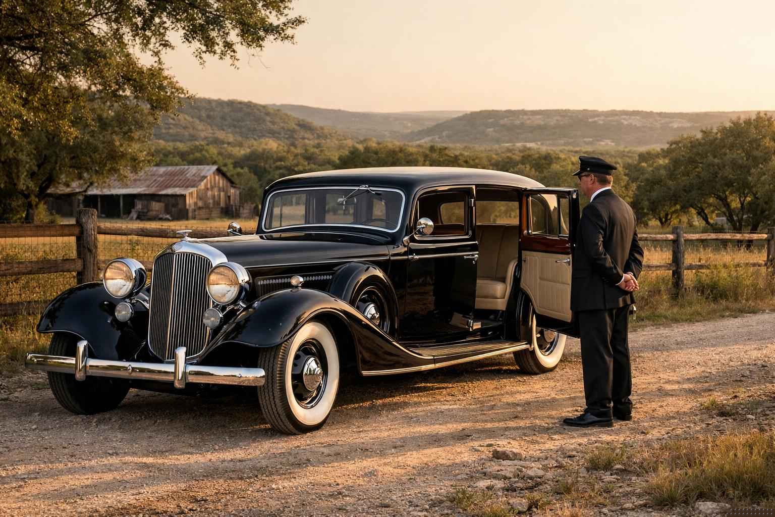 Antique Vehicle Rental with Driver Services in Bulverde Texas