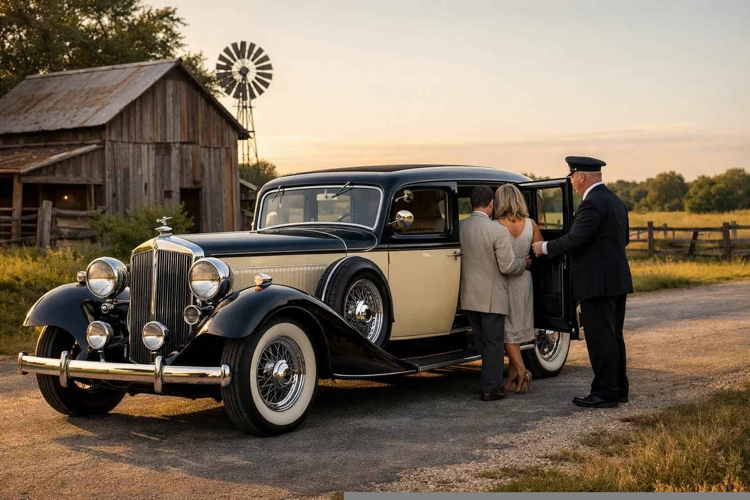 Antique Vehicle Rental with Driver Services in Converse Texas