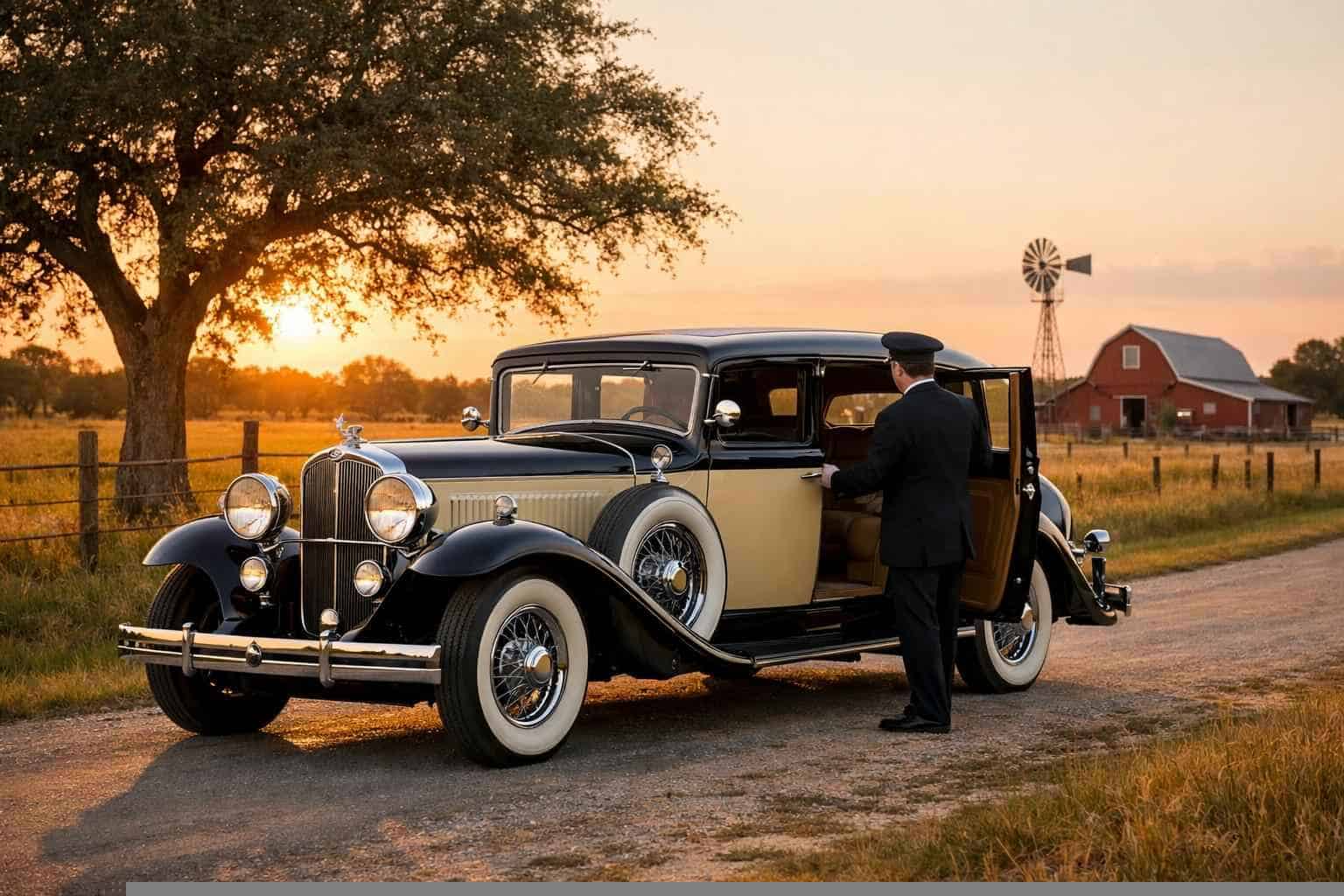 Antique Vehicle Rental with Driver Services in La Vernia Texas