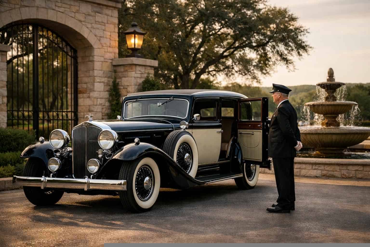 Antique Vehicle Rental with Driver Services in Live Oak Texas