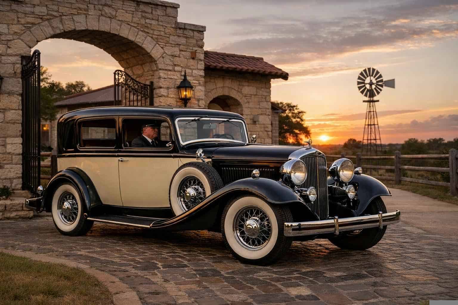 Antique Vehicle Rental with Driver Services in Schertz Texas