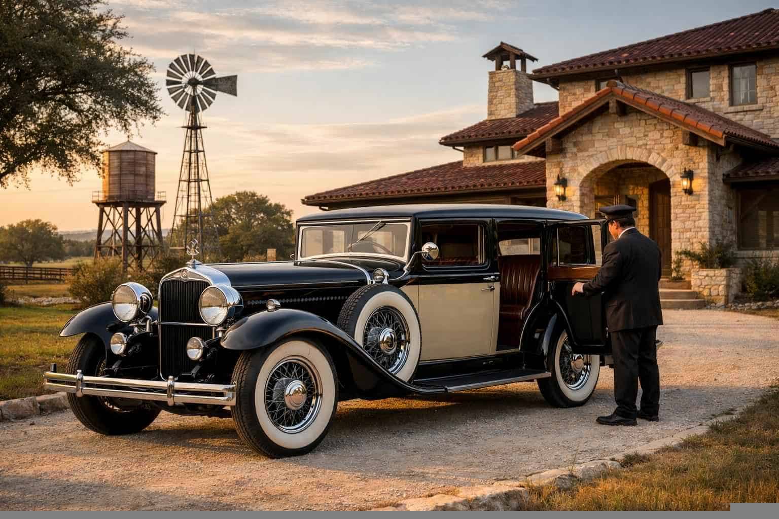 Antique Vehicle Rental with Driver Services in Selma Texas