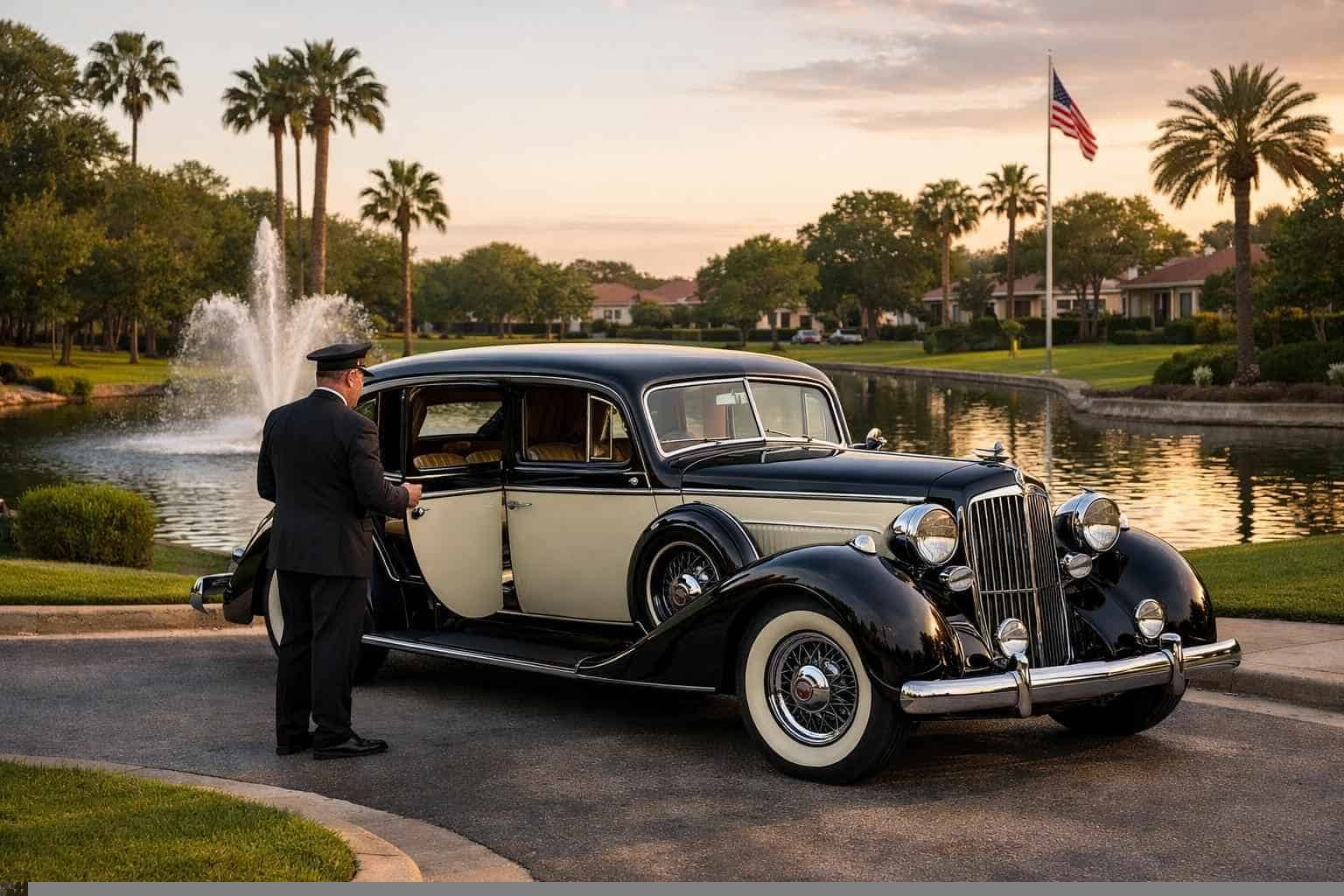 Antique Vehicle Rental with Driver Services in Windcrest Texas