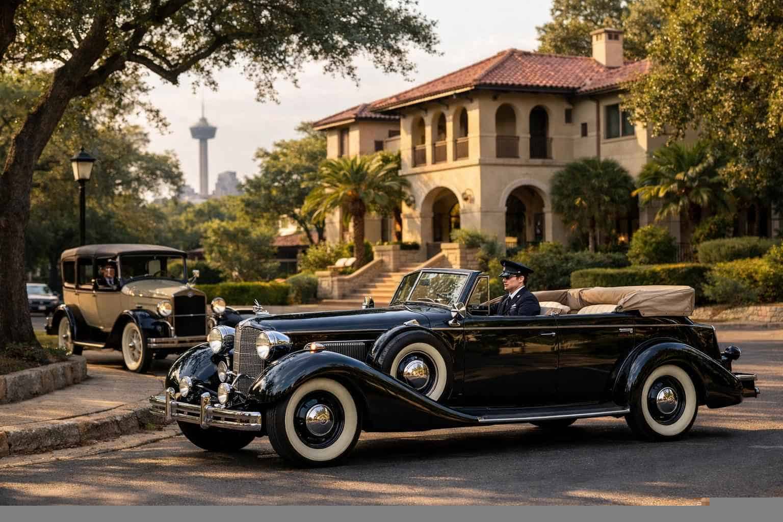 Antique Vehicles with Driver in Alamo Heights Texas