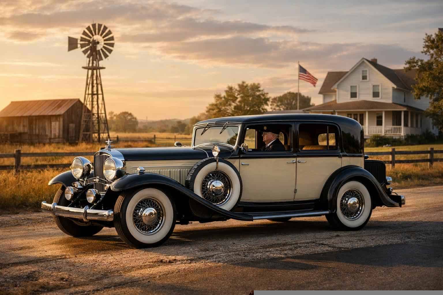 Antique Vehicles with Driver in Converse Texas