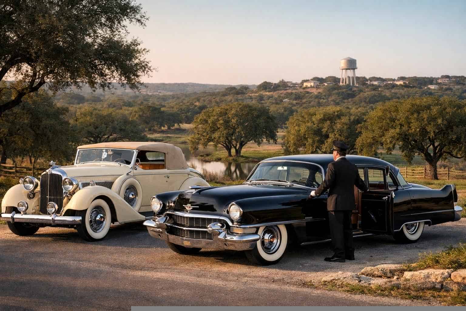 Antique Vehicles with Driver in Leon Valley Texas
