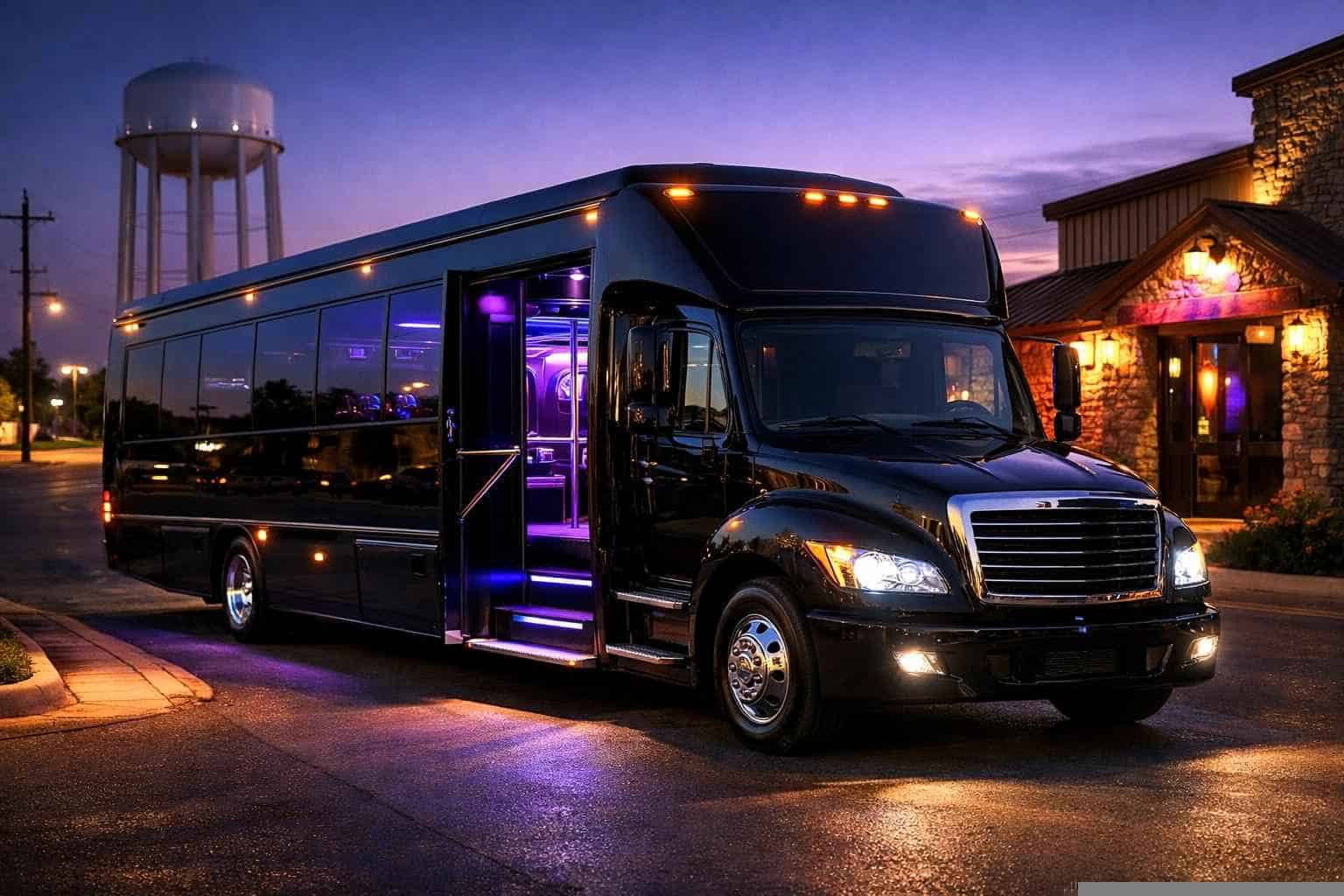 Best Black Party Bus Rental in Converse Texas