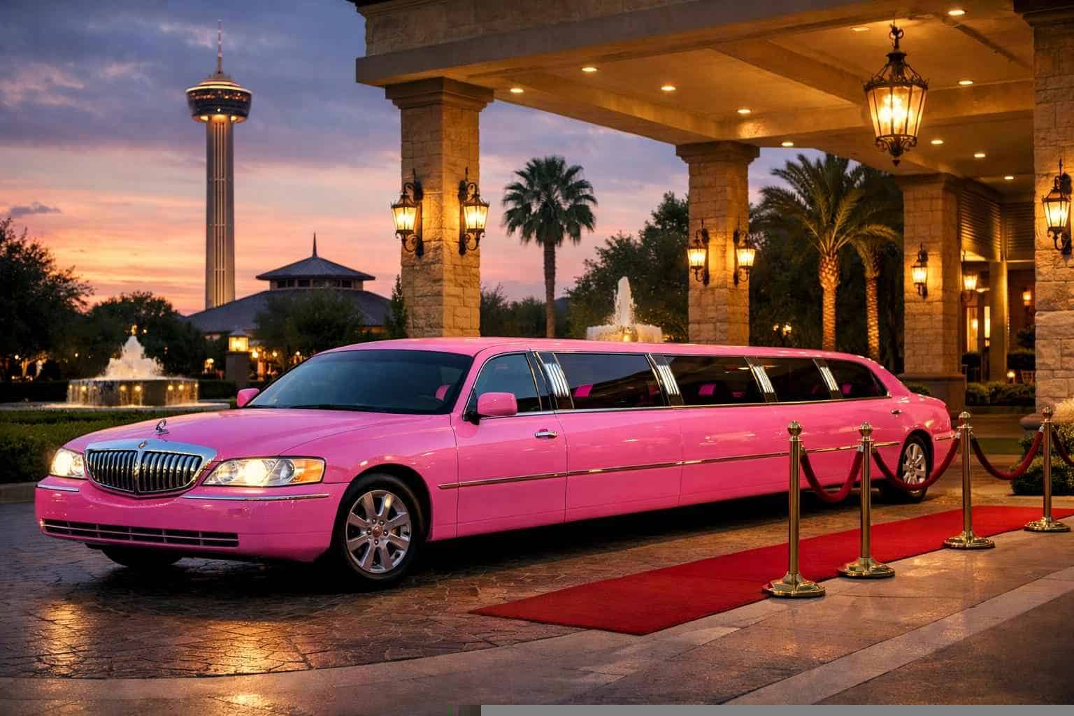 Best Pink Limo Rental in Converse Texas