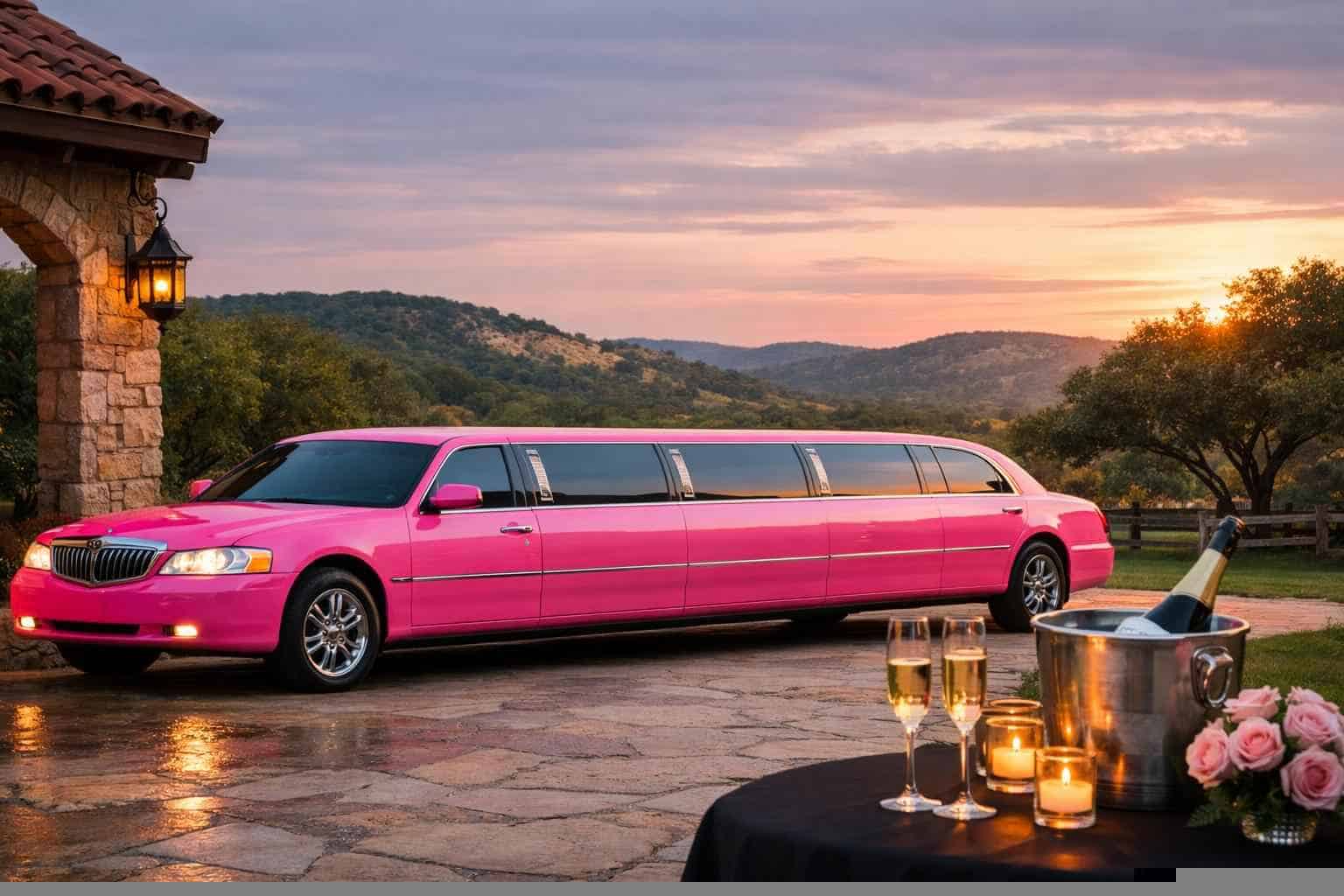 Best Pink Limo Rental in Helotes Texas