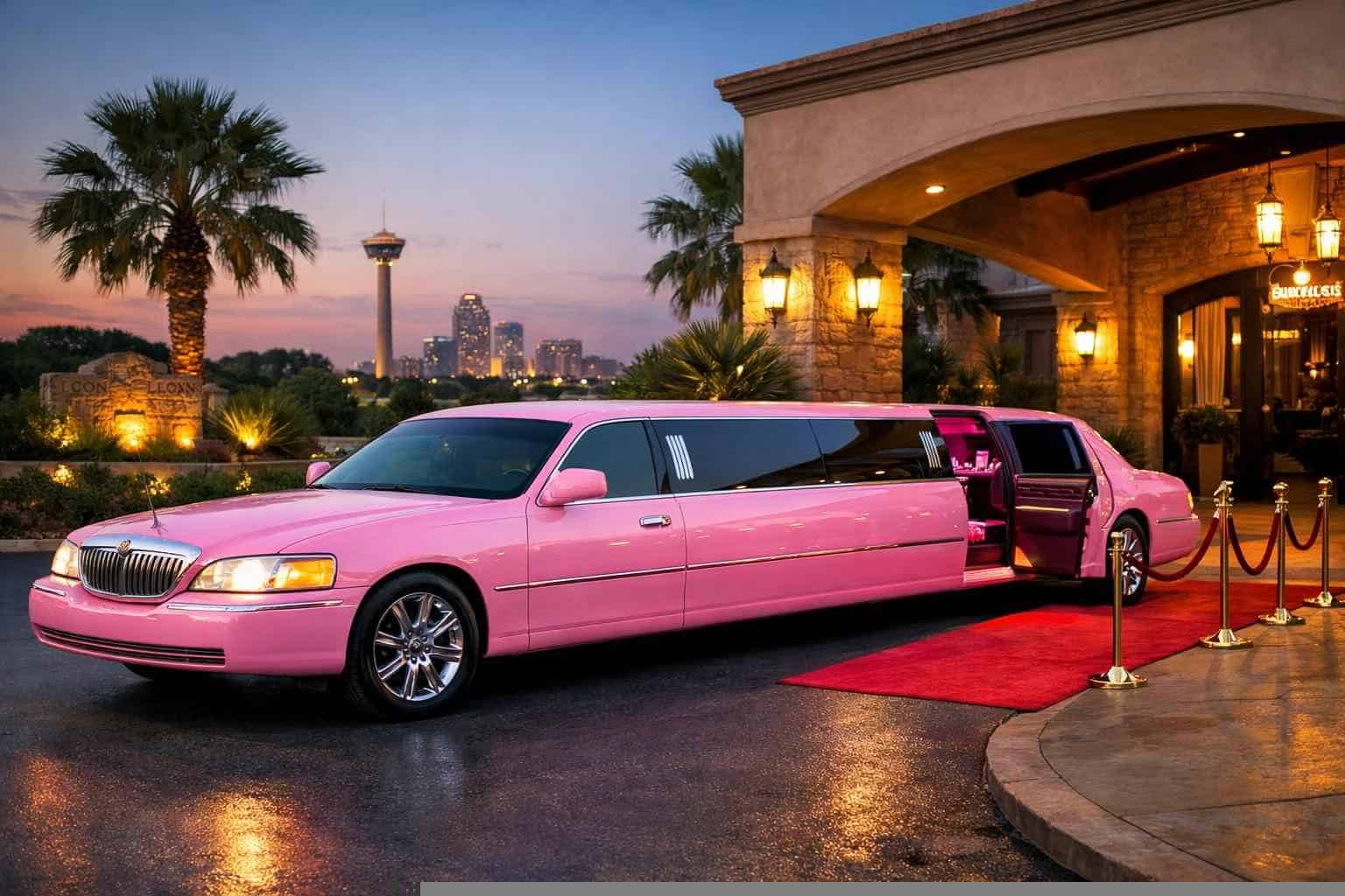 Best Pink Limo Rental in Leon Valley Texas