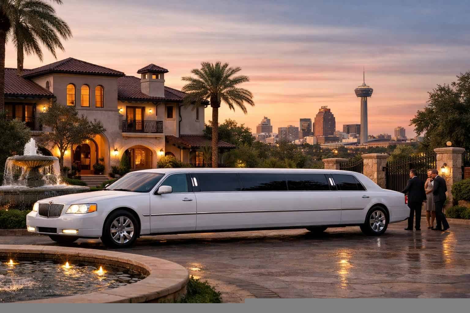 Best White Limo Rental in Alamo Heights Texas