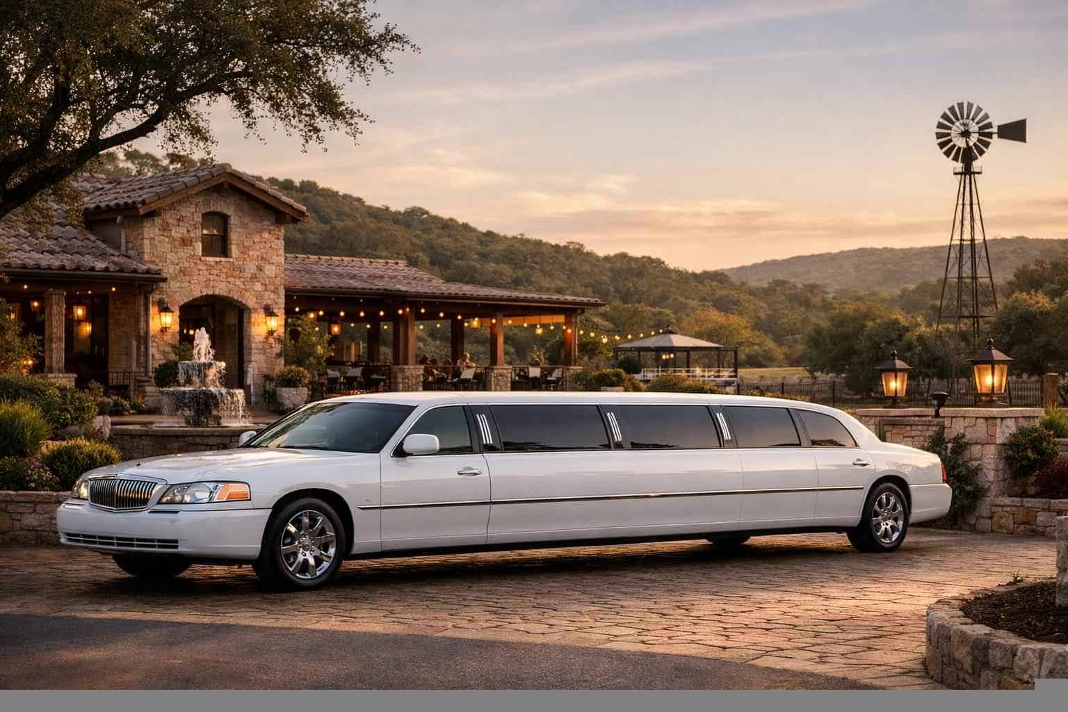Best White Limo Rental in Boerne Texas