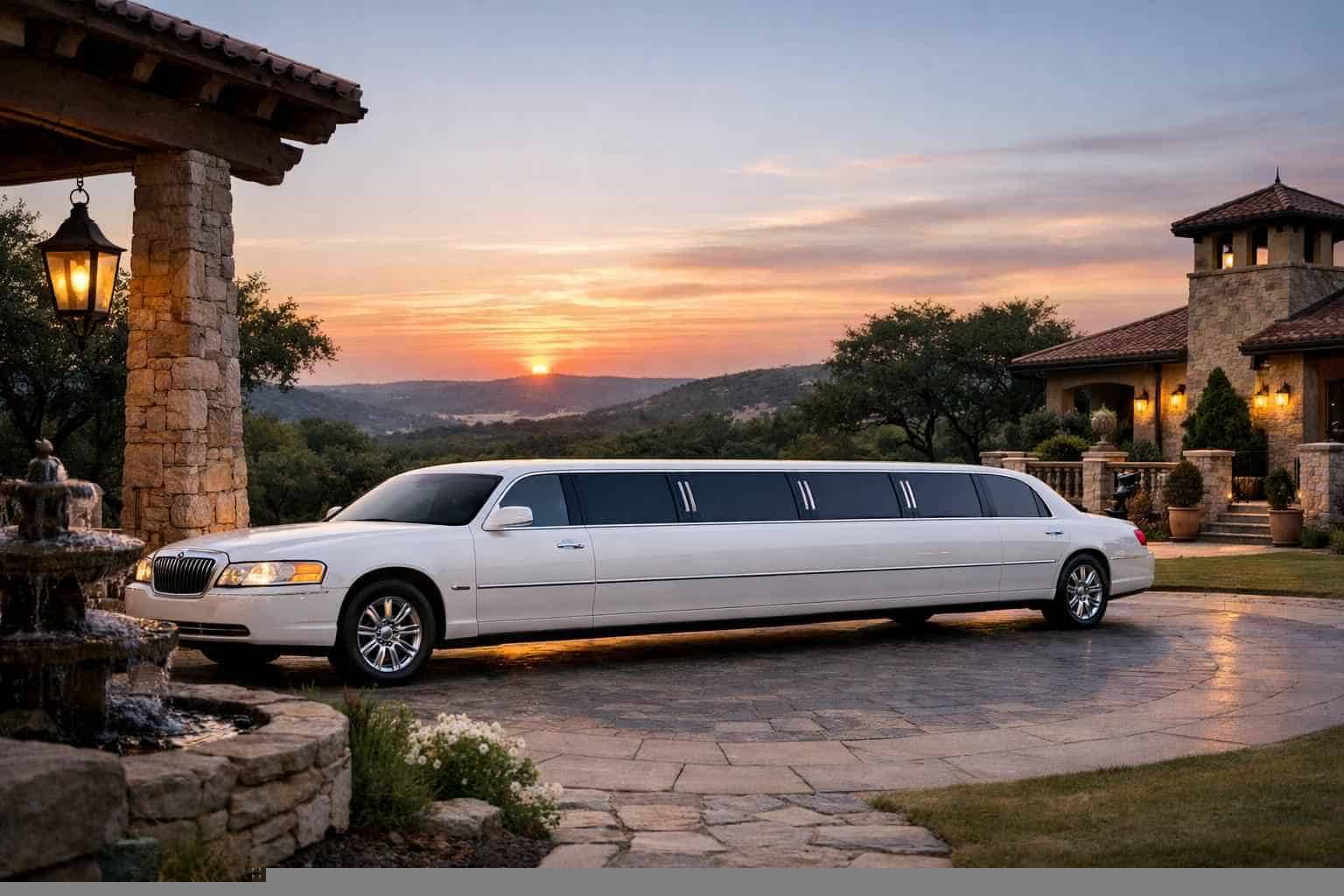 Best White Limo Rental in Bulverde Texas