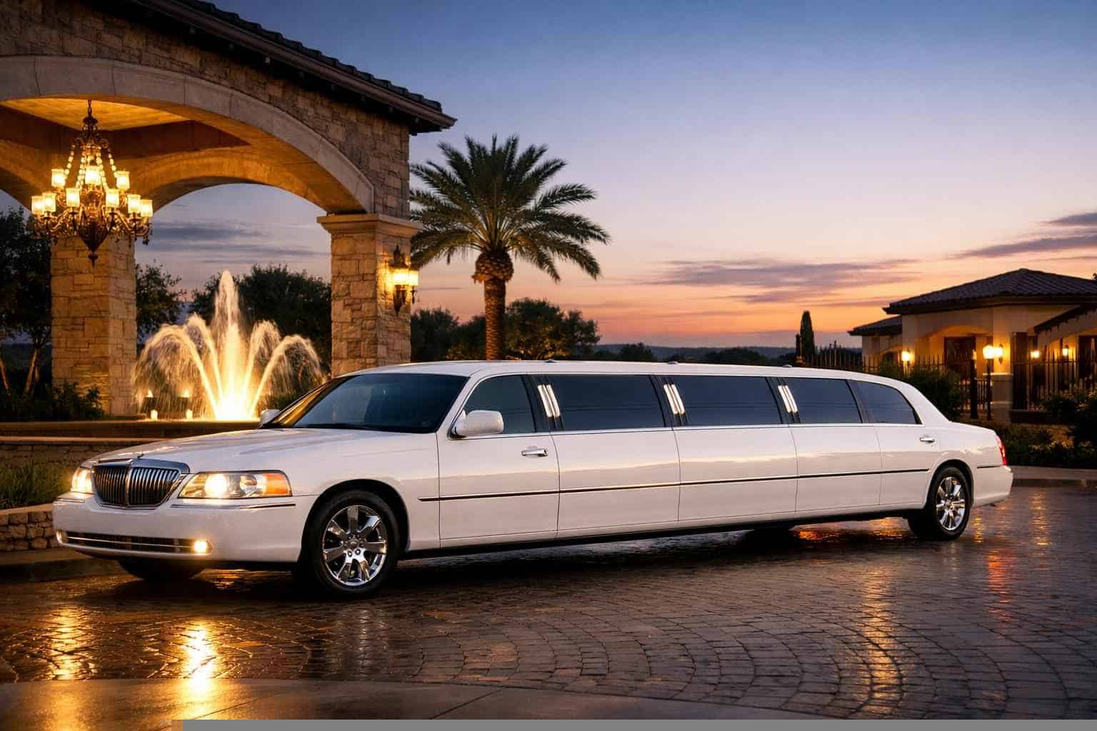 Best White Limo Rental in Schertz Texas