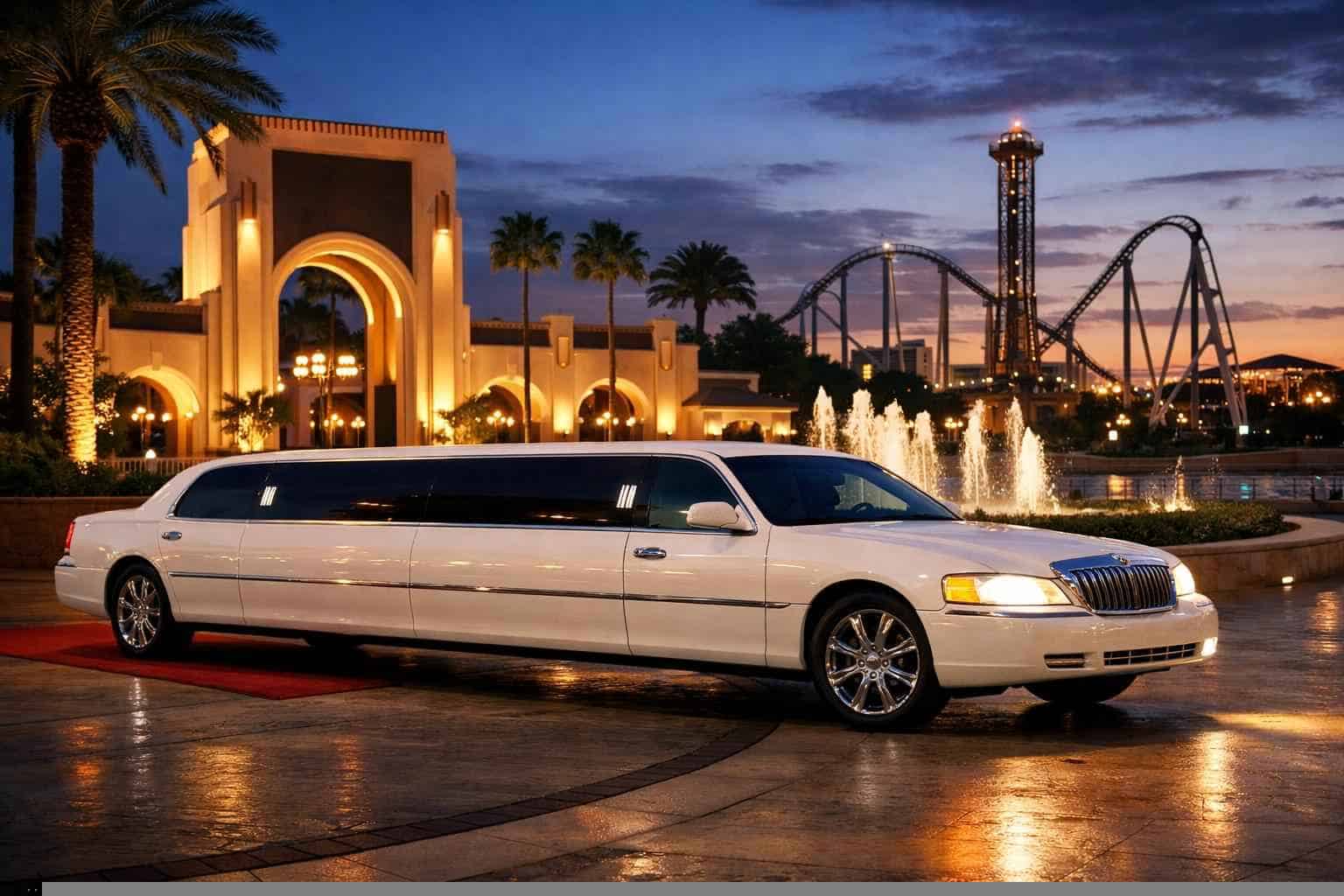 Best White Limo Rental in Universal City Texas