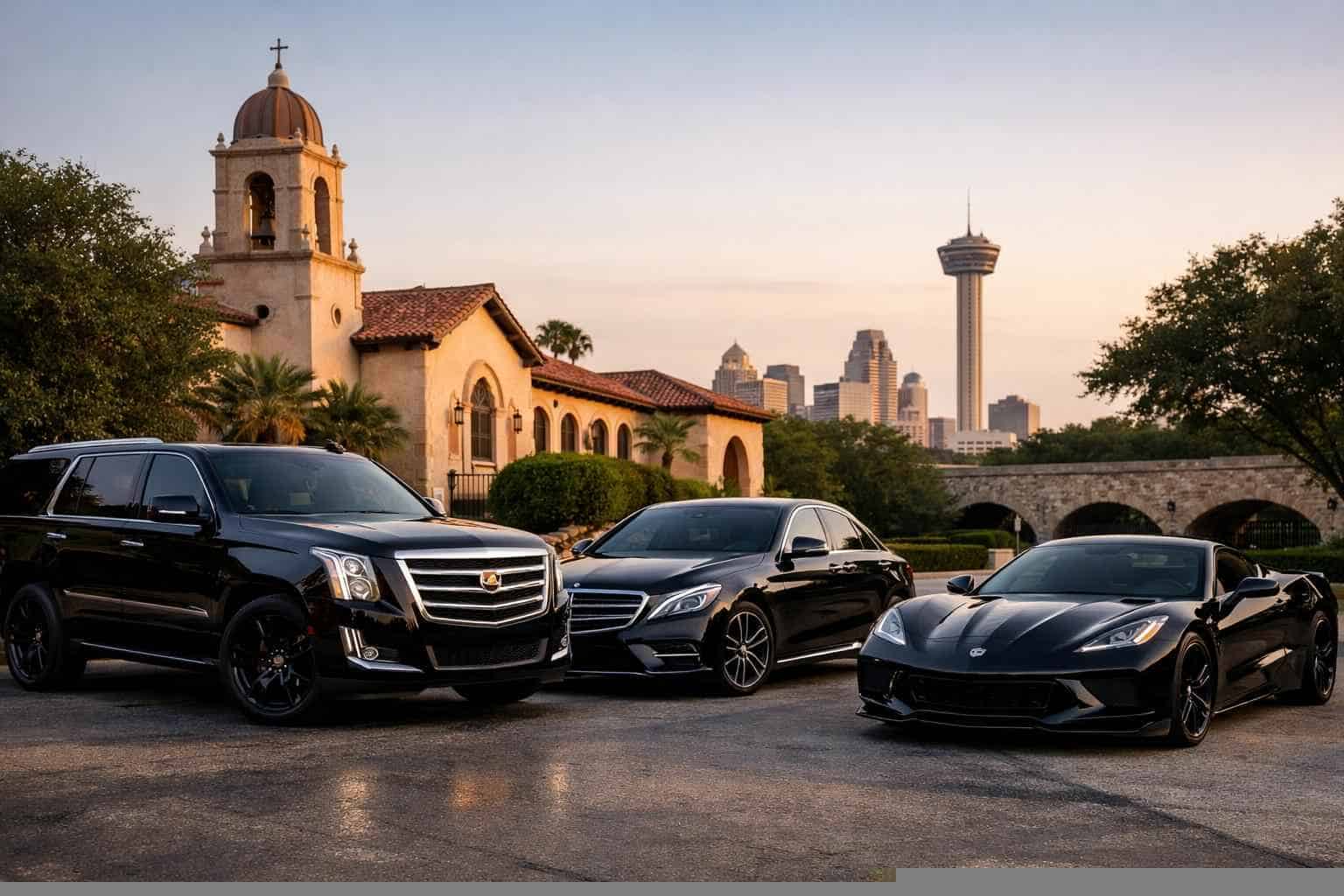 Black Cars in Alamo Heights Texas