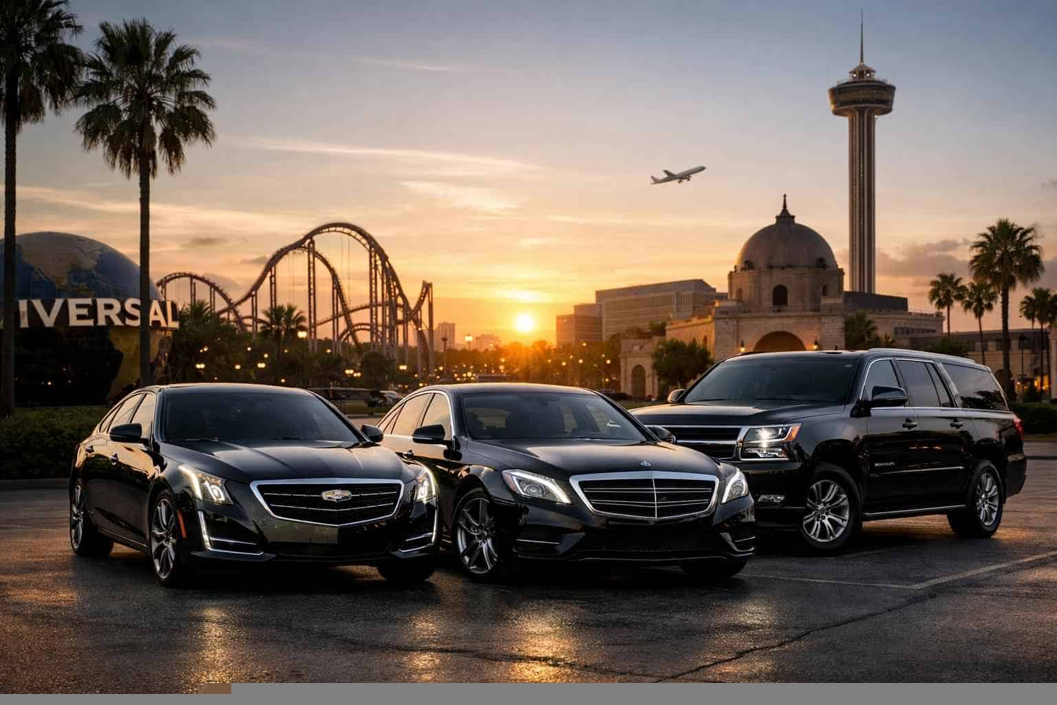 Black Cars in Universal City Texas