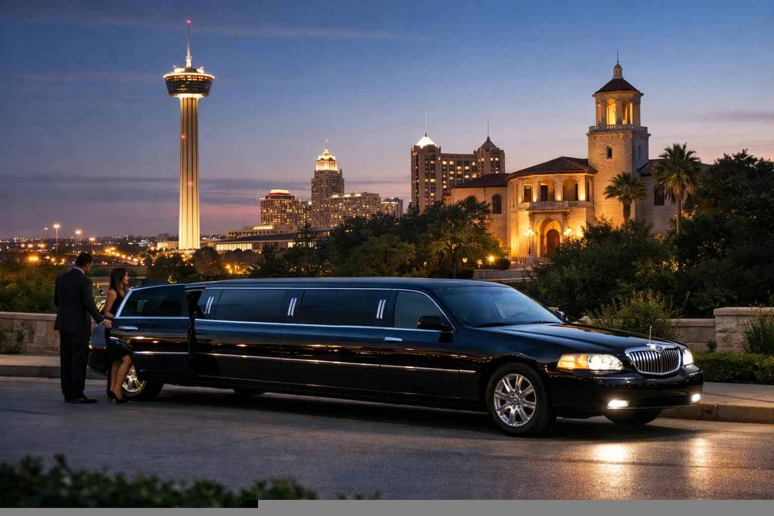 Black Limo Rental Near Me Alamo Heights TX