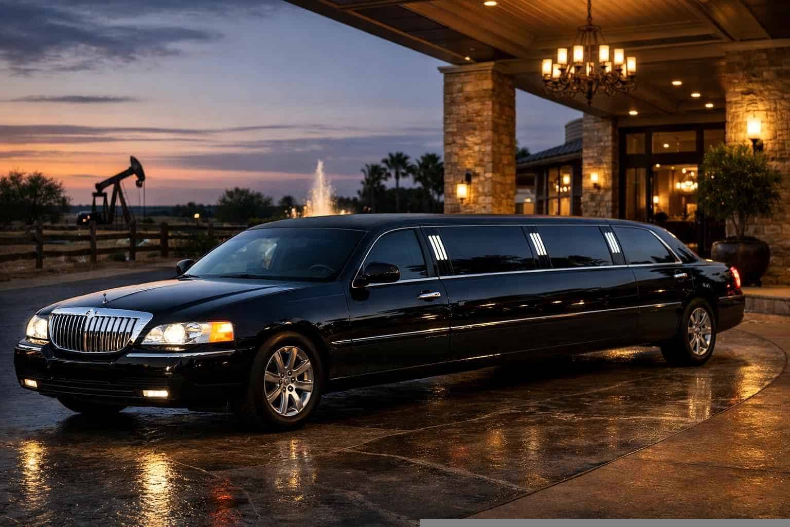 Black Limo Rental Near Me Pleasanton TX