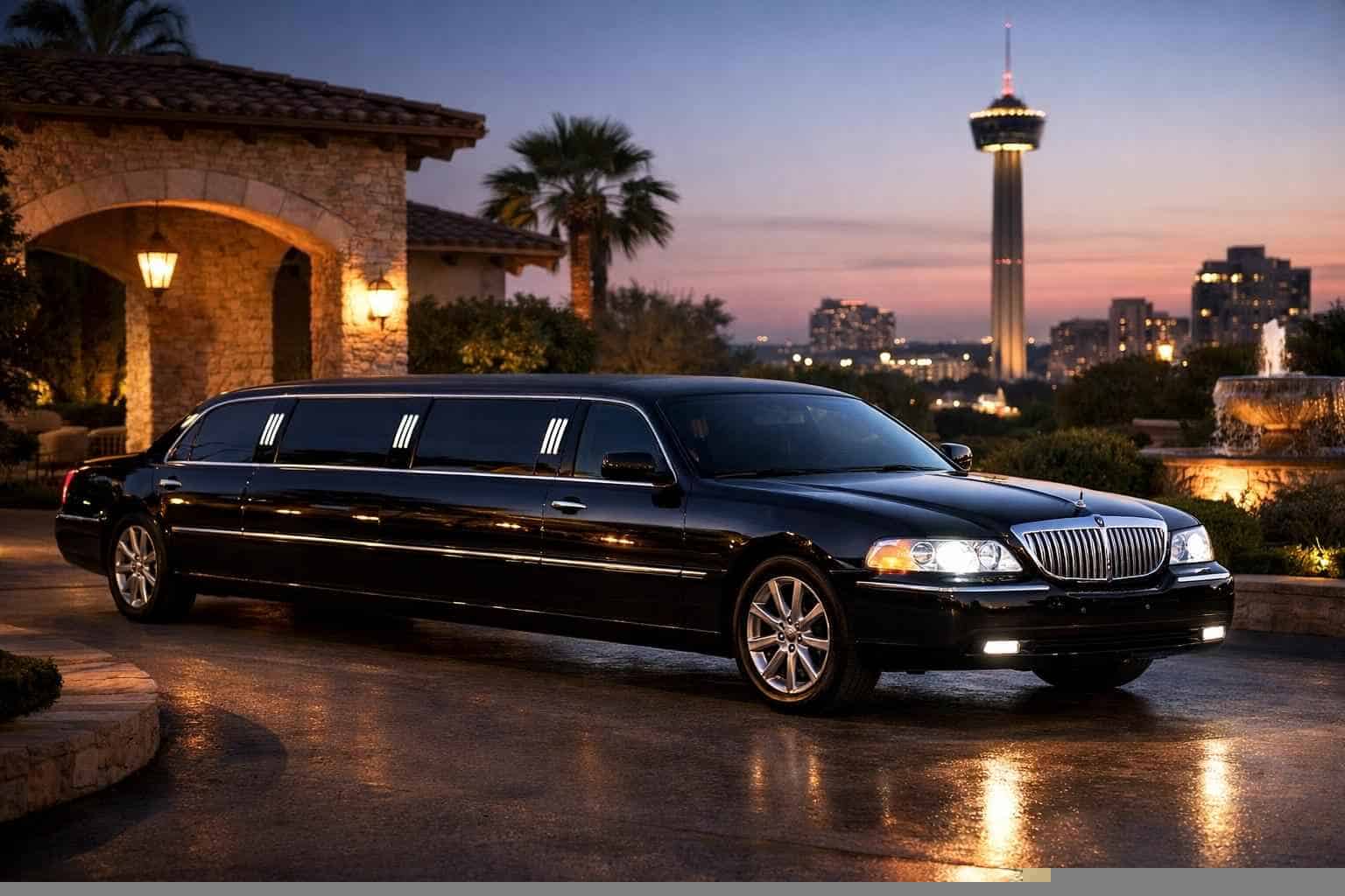 Black Limo Rental Near Me Windcrest TX