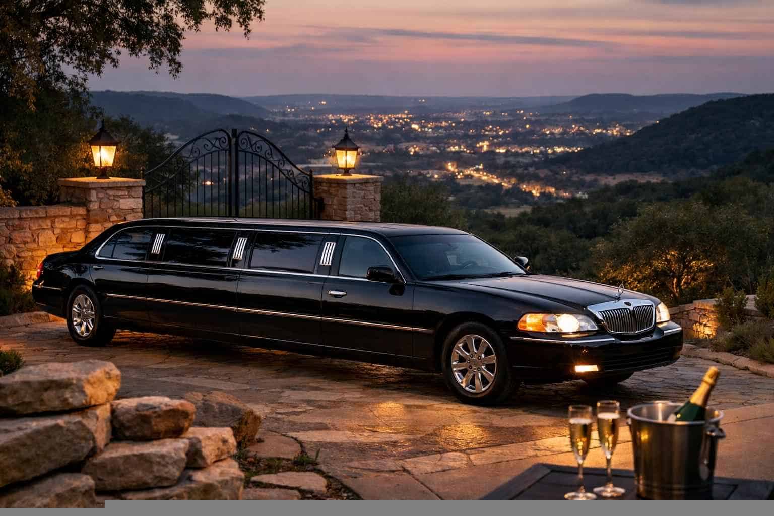 Black Limo Rental Prices in Helotes TX
