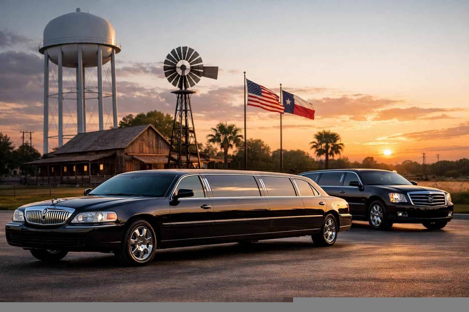 Black Limousines in Converse Texas