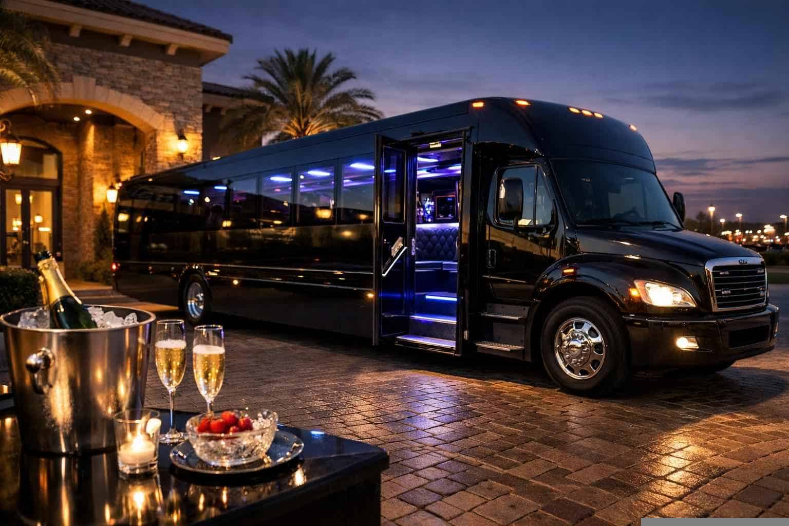 Black Party Bus Rental Converse TX